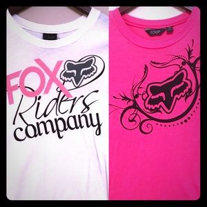 PAIR of Fox Riders tees